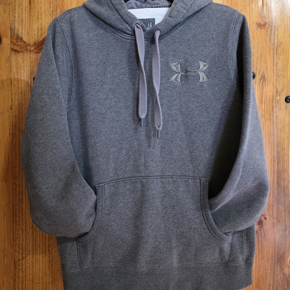 Under Armour Storm Heather Gray Men's Hoodie - Picture 3 of 7